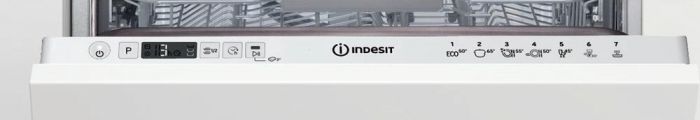 Вбудовувана посудомийна машина Indesit DSIC3M19 A+/ 45см./10 компл./Дисплей/Бiлий