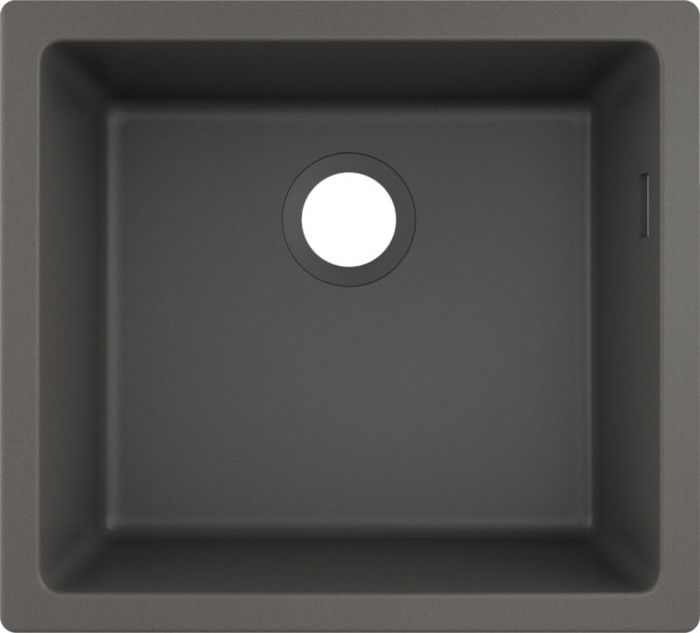 Кухонна мийка Hansgrohe S51 S510-U450/43431290/граніт/прямокутна/500х450х190/під стільницю/сірий камінь