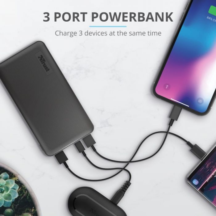 Портативний зарядний пристрій Trust Primo 5000 mAh Black