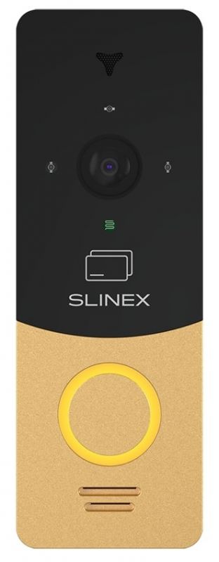 Панель виклику Slinex ML-20CRHD, персональна, 2MP, 115 градусів, безконтактна картка, золотий чорний