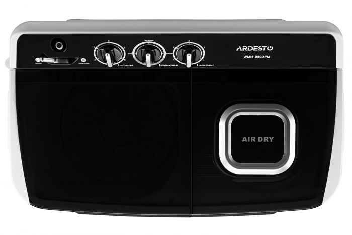 Пральна машина напівавтомат ARDESTO WMH-B80DPM, 8кг, 1350, 45.5см, Білий