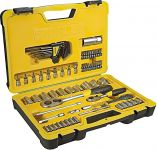Набір інструменту Stanley, Набір торцевих головок, 1/2", 1/4", 75 од., кейс