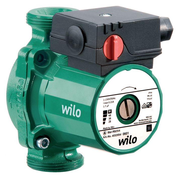 Насос циркуляційний Wilo Star-RS 25/6-130, 1/2", 10 бар, 130 мм, 99 Вт, 230V