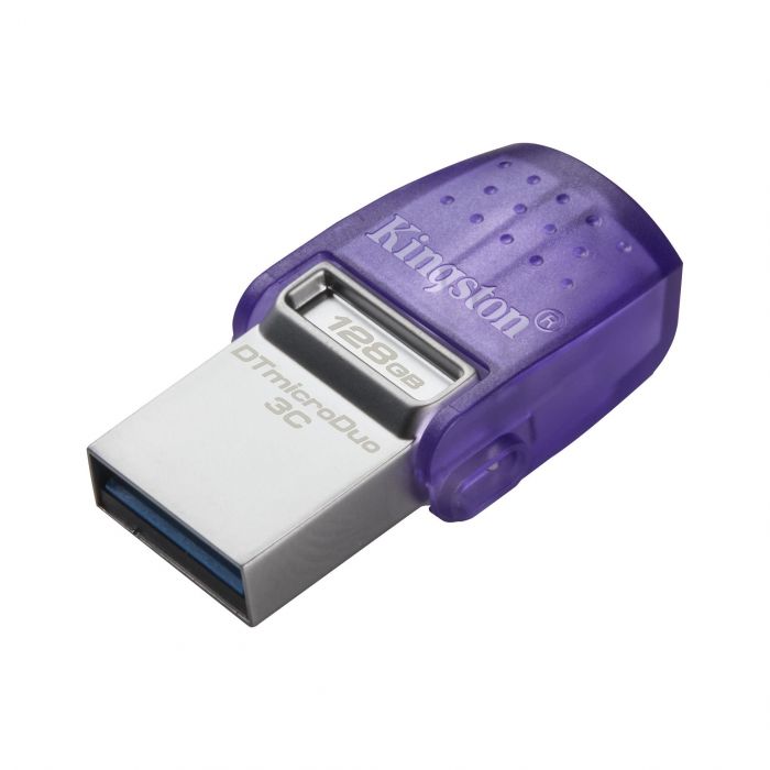 Накопичувач Kingston  128GB USB 3.2 Gen1 + Type-C DT microDuo 3C R200MB/s