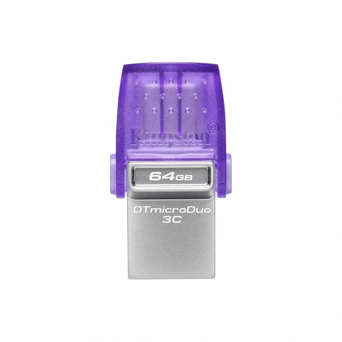 Накопичувач Kingston   64GB USB 3.2 Gen1 + Type-C DT microDuo 3C R200MB/s