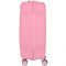 Набір пластикових валіз 2E, SIGMA, (L+M+S),4 колеса, рожевий