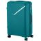 Валіза пластикова, 2E, SIGMA, велика, 4 колеса, смарагд