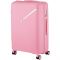 Валіза пластикова, 2E, SIGMA, велика, 4 колеса, рожева