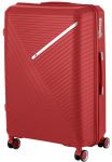 Валіза пластикова, 2E, SIGMA, велика, 4 колеса, червона