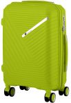 Валіза пластикова, 2E, SIGMA, мала, 4 колеса, зелене яблуко
