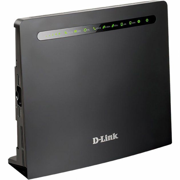 Маршрутизатор D-Link DWR-980 AC1200, 4G/LTE, 1xGE WAN , 4xGE LAN, 1xADSL/VDSL RJ11, 2xFXS RJ11, 1xUSB, Слот для SIM-картки