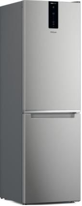 Холодильник з нижн. мороз. камерою Whirlpool W7X81OOX0, 191х68х60см, 2 дв., Х- 231л, М- 104л, A+, NF, Дисплей, Нерж.сталь
