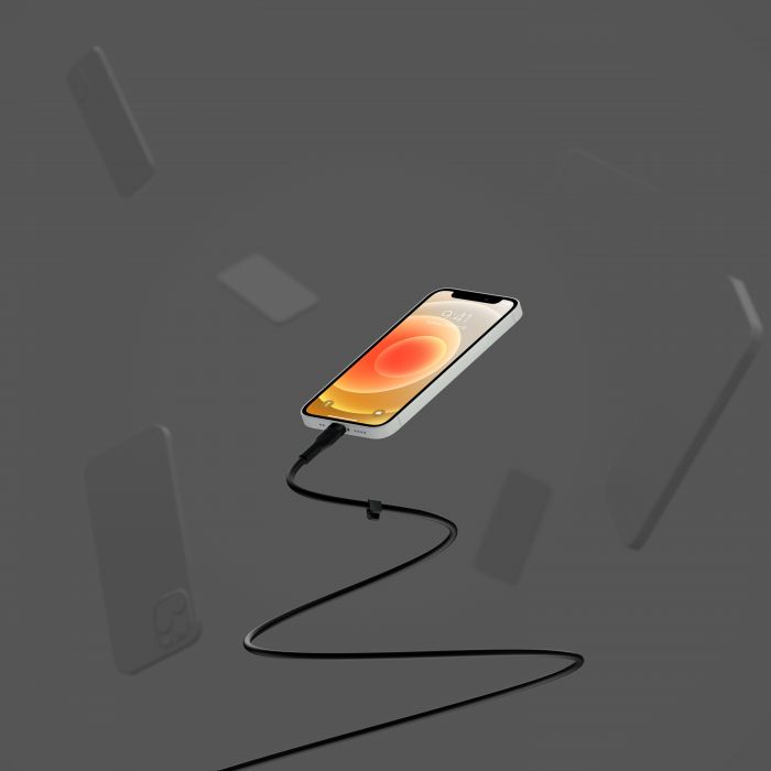 Кабель Belkin USB-A - Lightning силіконовий, з кліпсою, 1м, чорний