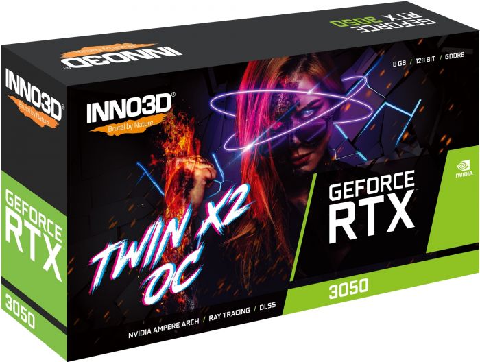 Відеокарта INNO3D GeForce RTX3050 8Gb GDDR6 Twin X2 OC