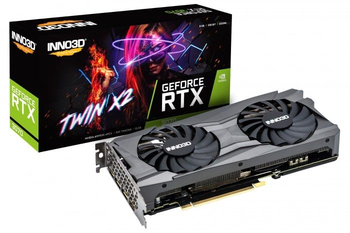 Відеокарта INNO3D GeForce RTX3070 8Gb GDDR6 Twin X2 LHR