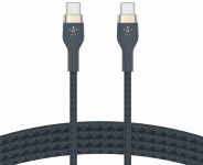 Кабель Belkin USB-С - USB-C плетений, силіконовий, з ремінцем на магніті, 1м, синій