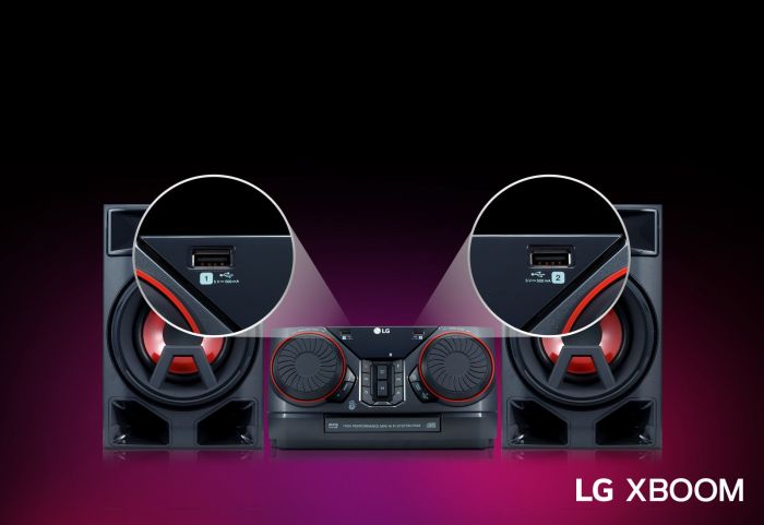 LG Мікросистема XBOOM CK43 2.0, 300W, FM, MP3-CD, USB, Bass Blast, Wireless