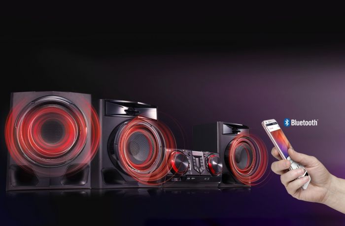 LG Мікросистема XBOOM CJ45 2.1, 720W, FM, CD, USB, Karaoke, Wireless