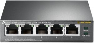 Комутатор TP-LINK TL-SG1005P 5xGE/4xPoE 56W некерований