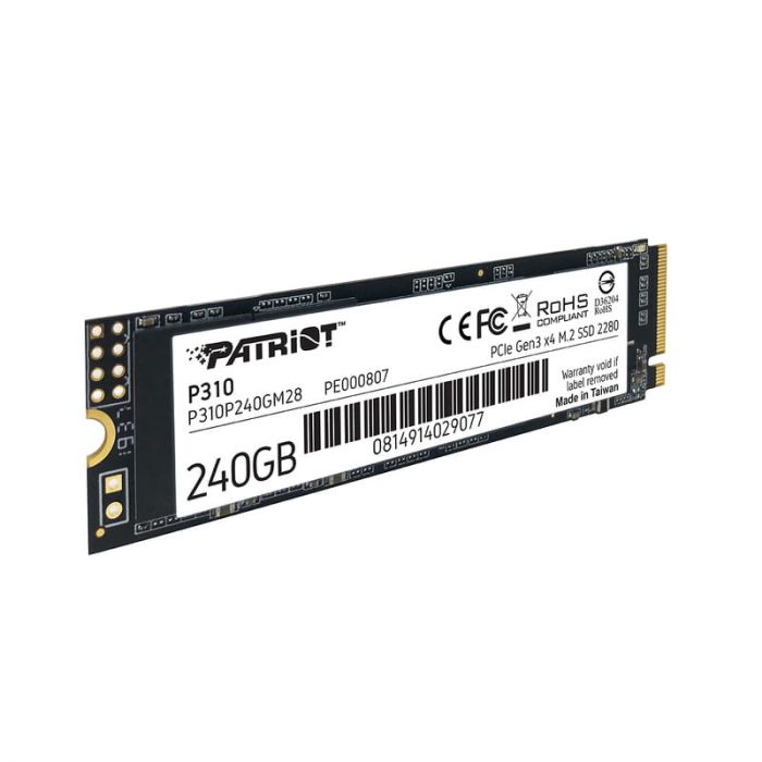 Накопичувач SSD Patriot M.2  240GB PCIe 3.0 P310