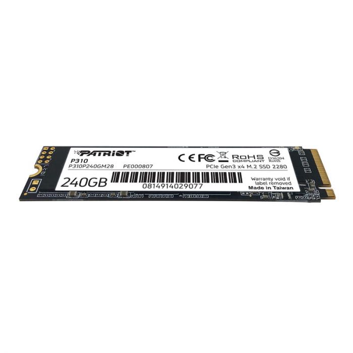 Накопичувач SSD Patriot M.2  240GB PCIe 3.0 P310