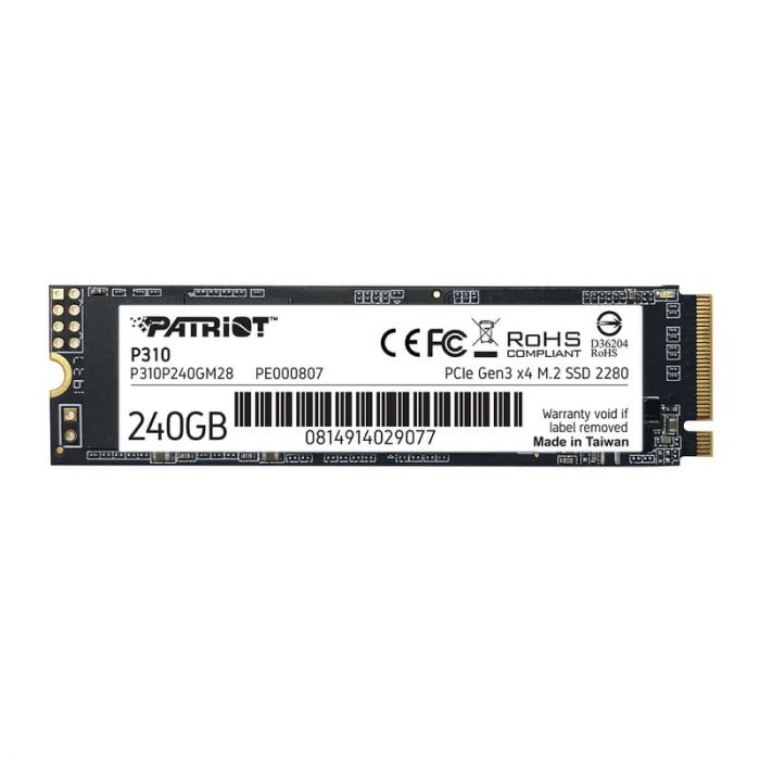 Накопичувач SSD Patriot M.2  240GB PCIe 3.0 P310