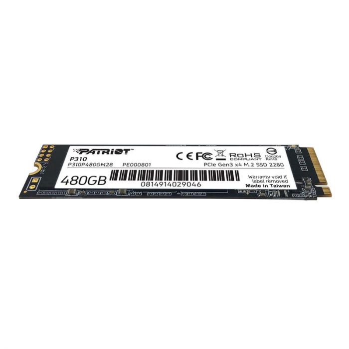 Накопичувач SSD Patriot M.2  480GB PCIe 3.0 P310