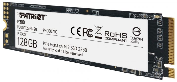 Накопичувач SSD Patriot M.2  128GB PCIe 3.0 P300