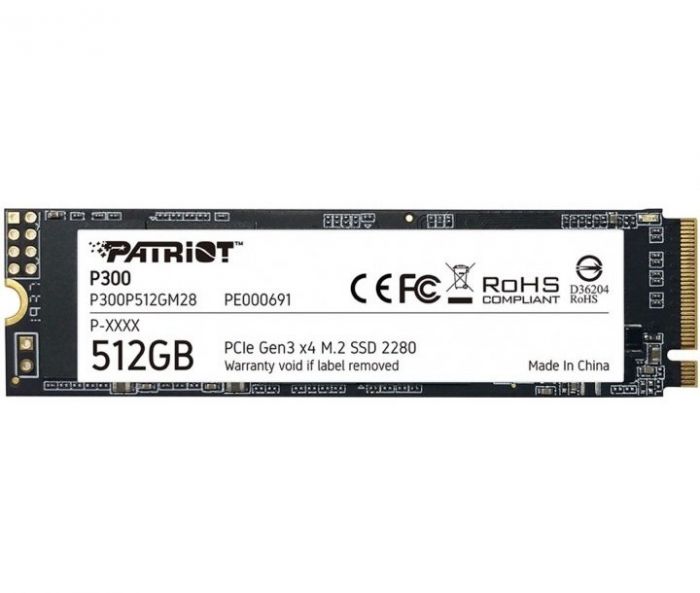 Накопичувач SSD Patriot M.2  512GB PCIe 3.0 P300
