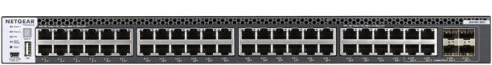 Комутатор NETGEAR M4300-48X (XSM4348CS) 44xSFP+, 4x10GE combo, керований L3 з можливістю стекування