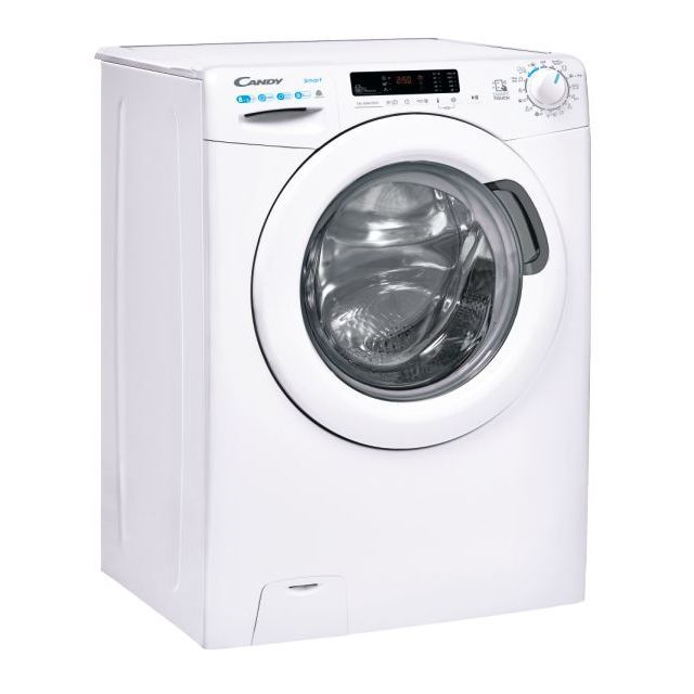 Прально-сушильна машина CANDY CSWS4852DWE/1-S, 8кг (5кг), 1400, A, Пара, 53см, Дисплей, Білий