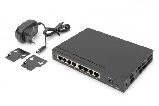 Комутатор DIGITUS 8-Port Multi-Gigabit Switch, 2.5G, unmanaged