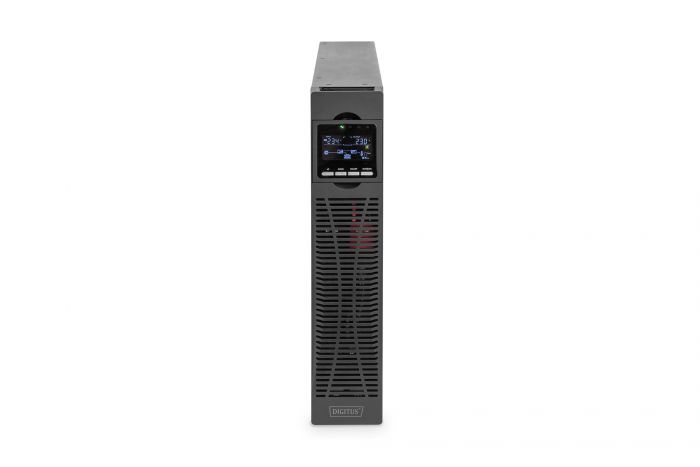 ДБЖ DIGITUS OnLine, 3000VA/3000W, LCD, 8xC13, 1xC19, RJ45, RS232, USB, Rack/Tower