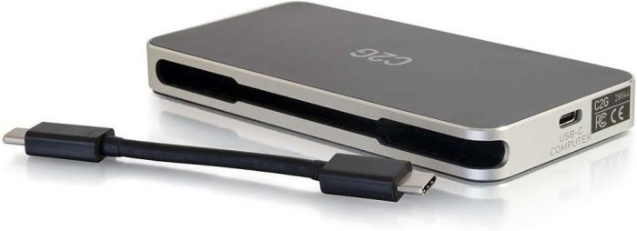 Док станція C2G USB-C на HDMI, DP, VGA, USB, Power Delivery до 60W