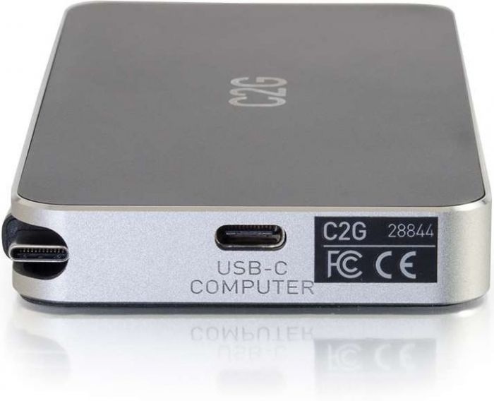 Док станція C2G USB-C на HDMI, DP, VGA, USB, Power Delivery до 60W