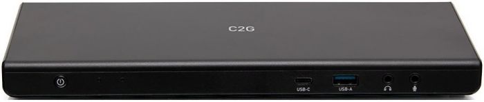 Док станція C2G USB-C на HDMI, DP, Ethernet, USB, mini jack, Power Delivery до 85W