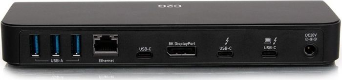 Док станція C2G USB-C Thunderbolt 3 DP, Ethernet, USB, SD, mini jack, Power Delivery до 85W