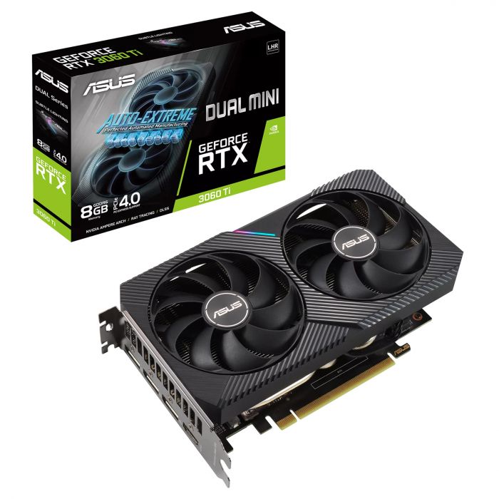 Вiдеокарта ASUS GeForce RTX3060 Ti 8GB GDDR6 DUAL MINI V2 LHR