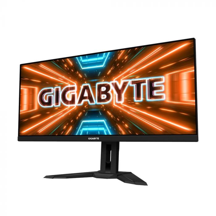 Монітор LCD GIGABYTE 34" M34WQ, 2xHDMI, DP, USB-C, 2xUSB, MM, IPS, 3440x1440, 21:9, 144Hz, 1mc, 91%DCI-P3, AdaptiveSync, HDR400