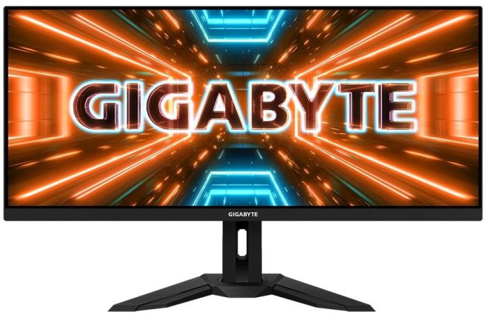 Монітор LCD GIGABYTE 34" M34WQ, 2xHDMI, DP, USB-C, 2xUSB, MM, IPS, 3440x1440, 21:9, 144Hz, 1mc, 91%DCI-P3, AdaptiveSync, HDR400