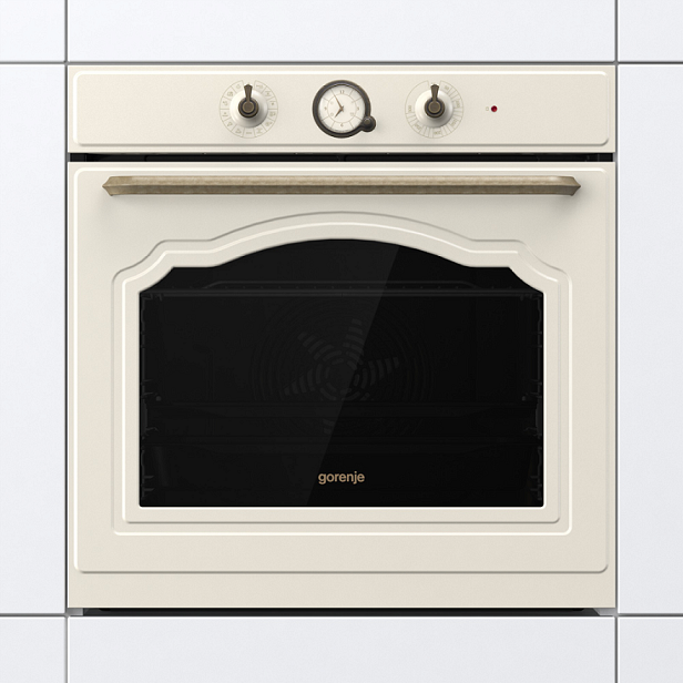 Духовка Gorenje BOS67372CLI/ 77 л/ A+/аналоговий дисплей/таймер/ гриль/ приготування без жиру/ шампань