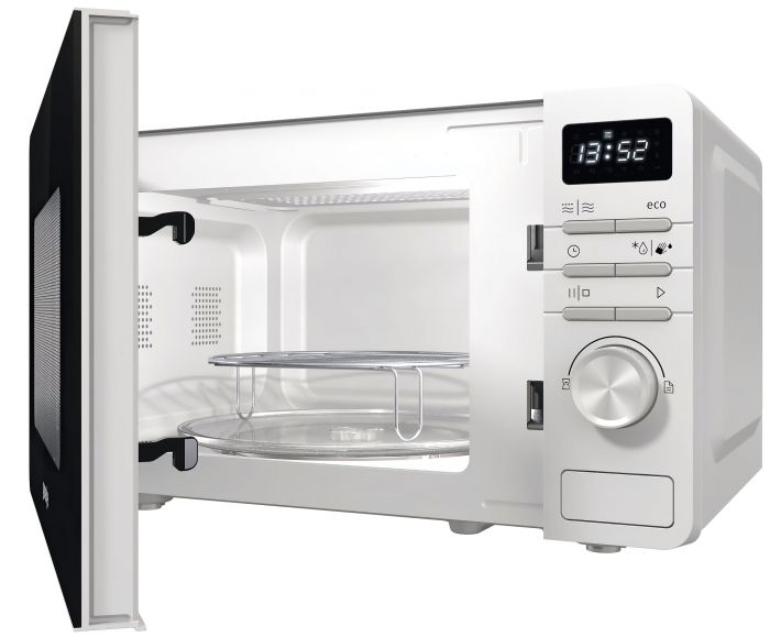 Мікрохвильова пічка Gorenje MO20A3W / 20 л/800 Вт./електронне упр./дисплей/ приготування на декількох рівнях/11 програм/білий