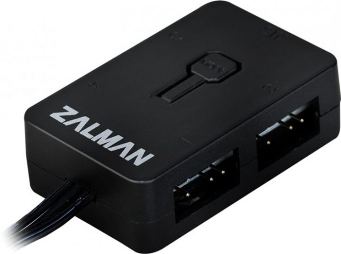 Комплект корпусних вентиляторів Zalman Infinity Mirror ZM-IF120A3, ARGB, 3x120мм, 1200rpm ± 10%, 3 pin, чорна рамка, з контролером