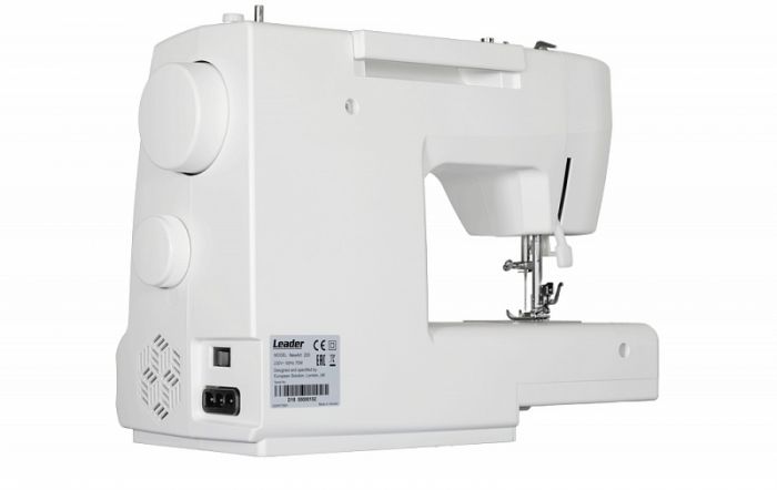 Швейна машина Leader NewArt 200, електромех., 23 швейні операції, петля полуавтомат, 70 Вт, біло-фіолетовий