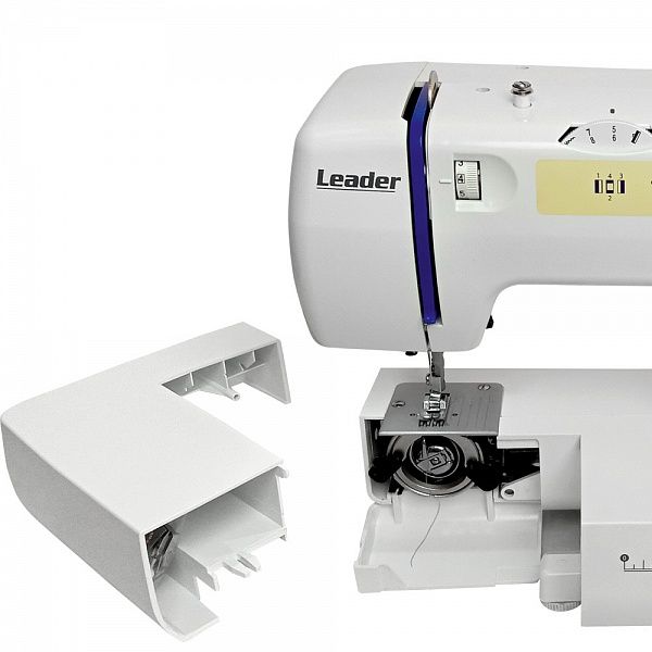 Швейная машина Lеader Lavender , єлектромех., 70 Вт, 22 швейні операції, біло/синій
