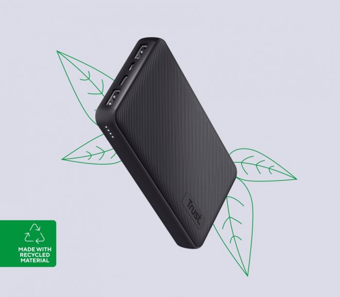 Портативний зарядний пристрій Trust Primo ECO 20000 mAh Black