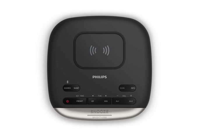 Радіогодинник Philips TAR7706 FM/DAB+, stereo 4W, LCD, Qi, Wireless