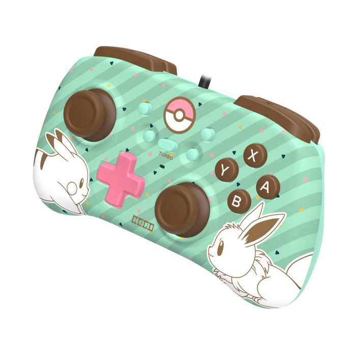 Геймпад провідний Horipad Mini (Pikachu & Eevee) для Nintendo Switch, Green