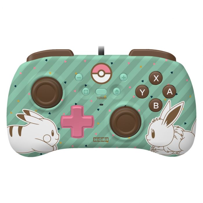 Геймпад провідний Horipad Mini (Pikachu & Eevee) для Nintendo Switch, Green