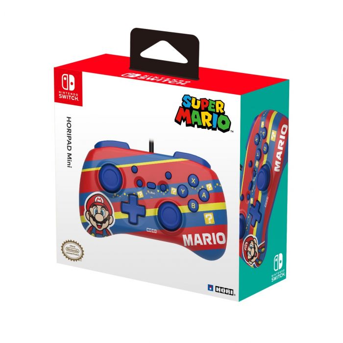 Геймпад провідний Horipad Mini (Mario) для Nintendo Switch, Red/Blue